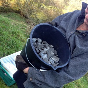 Delivery, base-preparation and set-up in less than three hours; Cumbria, November 2013